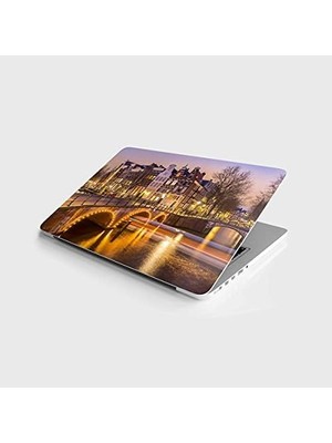 Tech Butiq Laptop Bilgisayar Notebook Pc Kaplama Etiketi Yol Akşam