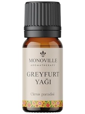 Tech Butiq Monoville Greyfurt Uçucu Yağı 10 ML%100 Saf ve Doğal (Grapefruit Essantial Oil)