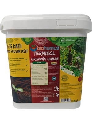 Tech Butiq Humik Fulvik Asit, Organik Gübre, Organik Sertifikalı, Kök Geliştirici, Toprak Düzenleyici, Bitki Besleyici, 5 Litre
