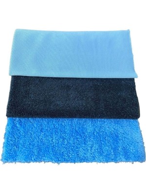 Tech Butiq 3'lü Mikrofiber Araç Temizlik Seti - (Cam, Parlatma, Kurulama Bezi, Mikrofiber Bez)