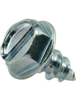 Tech Butiq Vox Kilit 014973265670 25,4 cm x 3/8 Inç Düz Hex Çamaşır Makinesi Metal Vida, 100