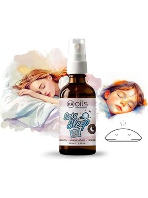 Tech Butiq Easy Sleep Yastık Misti (Pillow Mist) 100 ml – Doğal Uyku Spreyi | Lavanta, Yasemin & Sandal Ağacı Yağları | Azaltıcı, Uyku Öncesi Rahatlama