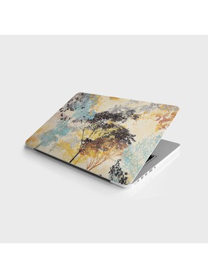 Tech Butiq Laptop Bilgisayar Notebook Pc Kaplama Etiketi 3D Absract Ağaç Desen