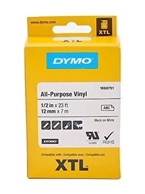 Tech Butiq Xtl, Çok Amaçlı (12 mm x 7 Mt), Beyaz/siyah - 1868751