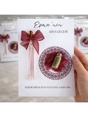 Hayaller Dükkanı 20 Adet Kartonda Fısfıs Cam Şişede Kololanya &amp; Kına Hediyelik