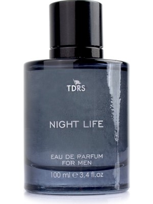 TDRS Night Life Erkek Parfüm 100 ML EDP Uzun Süre Kalıcı Bergamot Odunsu Çiçeksi Koku