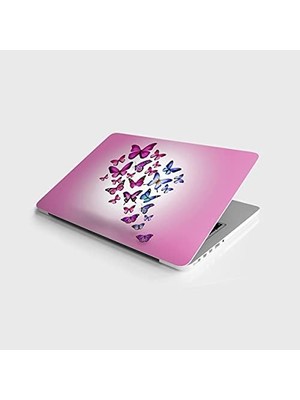 Tech Butiq Laptop Notebook Pc Kaplama Etiketi Kelebekler
