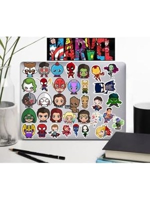 Tech Butiq Chibi Avengers Telefon Laptop Notebook Tablet Defter Matara Stiker Etiket