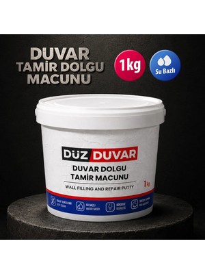 1 KG Duvar Tamir Dolgusu Macunu Zemin Alçı Sıva Derin Boşluk Doldurucu Sızıntı Önleyici Giderici