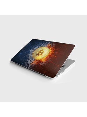 Tech Butiq Laptop Notebook Pc Kaplama Etiketi Bitcoin
