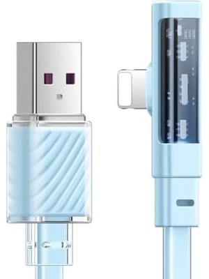 Tech Butiq CA-3415 Usb-A To Lightning 3A 20W L Kablo 1.8m Mavi