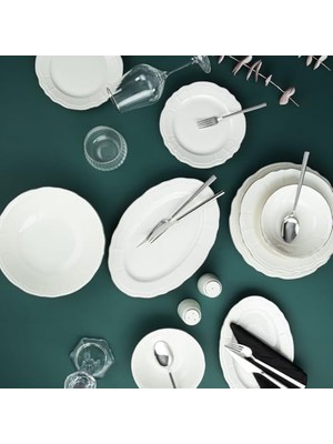 Tech Butiq Platin 30 Parça 6 Kişilik Yemek Takımı