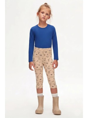 Lovetti Kız Çocuk Summer Dream Desen Kapri