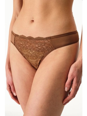 Penti Kahverengi̇ Essentials Tanga