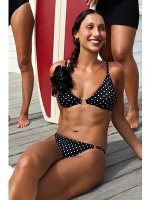 Penti Puantiyeli Dot Side Orta Bel Bikini Altı