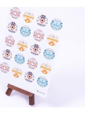 Tech Butiq Etnik Desenler, Sticker Seti, A5 2 Sayfa