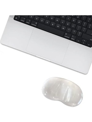 Tech Butiq - Jel Mouse ve Klavye Bilek Destek Pedi | Yumuşak, Ergonomik, El Bileği Dinlendirme Pedi (Fare Bilek Desteği, Şeffaf)