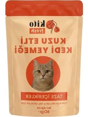 Die Grup Kedi Yemeği, Kuzu Etli 80 gr Paket, Taze Içerik
