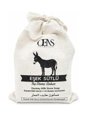 Tech Butiq Eşek Sütlü Taş Dövme El Yapımı Sabun, Doğal Içerik, 120G, Vücut Temizliği