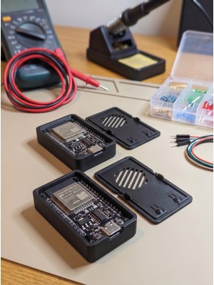 Mekatris ESP32-WROOM-32 Usb-C Uyumlu Kapaklı Proje Kutusu - Çok Amaçlı Muhafaza (2'li Paket)