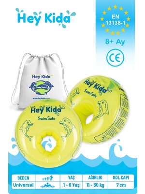 Heykida Swim Safe Deniz Kolluğu 1-6 Yaş Neon Sarı Renkli Oyuncak Hikayesi Temalı Yüzme Yardımcısı