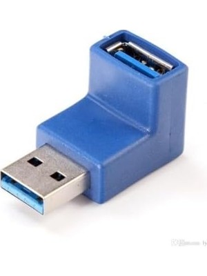 Tech Butiq USB 3.0 90 Derece Çevirici Doksan Derece USB 3.0 Çevirici L USB 3.0 Çevirici Dik USB 3.0 Çevirici