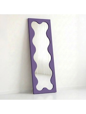 Ortakçı Design Echo Deco Flow Frame – Içi Dalgalı Boy Aynası | Modern Dekoratif Mdf Ayna 150 x 40 cm