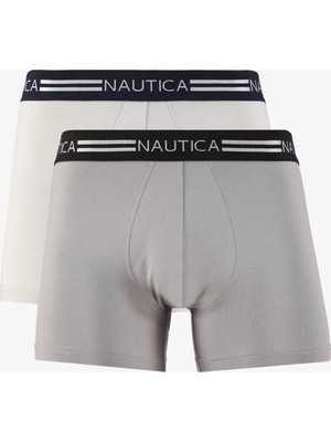 Nautica Erkek Gri Standart Fit 2'li Boxer X15309T.0HF