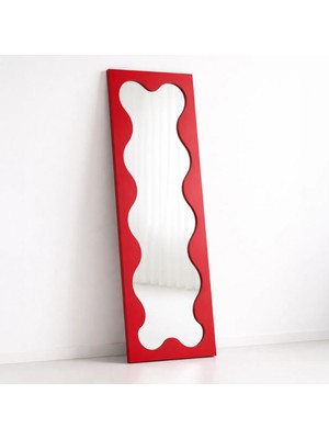 Ortakçı Design Echo Deco Flow Frame – Içi Dalgalı Boy Aynası | Modern Dekoratif Mdf Ayna 150 x 40 cm