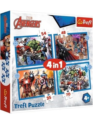 Tech Butiq Puzzles - "4'ü 1 Arada" - Cesur Yenilmezler/ Yenilmezler