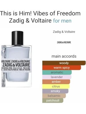 Tech Butiq Zadig Voltaire Is Him Vibes Of Freedom Edt 50 ml Parfüm
