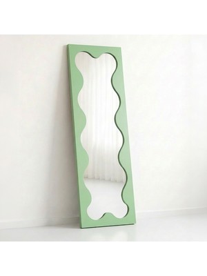 Ortakçı Design Echo Deco Flow Frame – Içi Dalgalı Boy Aynası | Modern Dekoratif Mdf Ayna 150 x 40 cm