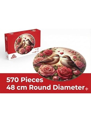 Tech Butiq Güller ve Aşk 570 Parça Round Puzzle