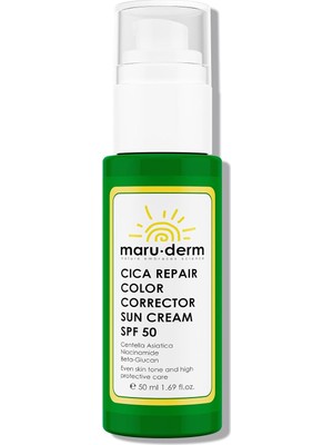Tech Butiq Spf 50 Cica Onarıcı Renk Düzeltici Güneş Kremi, 50 ml