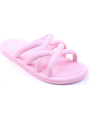 Gezer 12494 Kadın Kaydırmaz Plaj Terlik Silikon/Plastik Malzeme ile Bej Renk Günlük Kullanım İçin