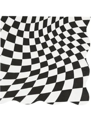 Tech Butiq - Halloween Checker Large Napkins - Bayramı Damalı Peçeteler (L) (16'lı)