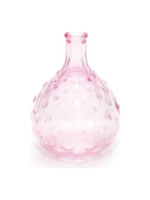 Tech Butiq Pembe Bubble Cam Vazo (15 Cm)