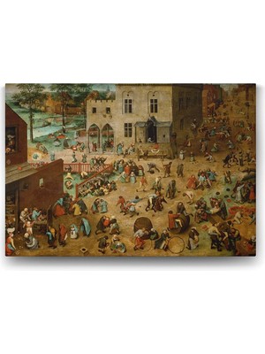 Tech Butiq Pieter Brueghel - Children's Games Tablosu - 75X50CM