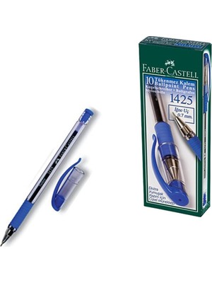 Faber-Castell 1425 Mavi Renk İğne Uç Tükenmez Kalem 10'lu Paket ile Yazılarınızı Canlandırın