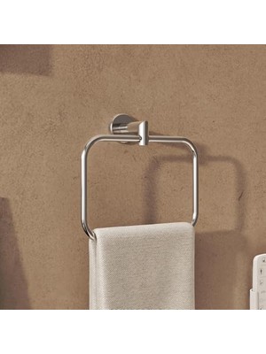 Tech Butiq Minimax A44783 Halka Havluluk, Krom