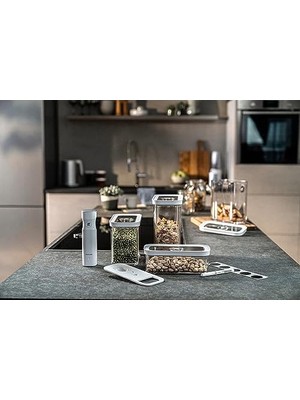 Tech Butiq Fresh & Save Cube Seti, Boyut M, 5 Parçalı Saklama Seti, 2 x Küp Saklama Kutusu M, Ölçü Kaşığı, Nfc Etiketleri Dahil