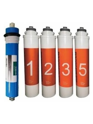 Waterlife Uyumlu Filtre 5 'li Set Waterlife Su Arıtma Filtresi