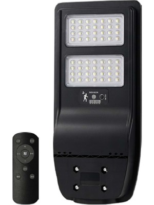 Solar Light 200W Sensörlü Kumandalı Solar LED Sokak Armatürü 6500K Beyaz Işık