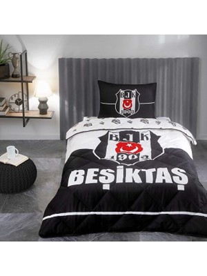 Tech Butiq Logo Düz Pamuk Uyku Seti, Çok Renkli, Tek Kişilik