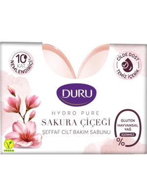 Tech Butiq Duru Hydropure Sakura Sabun, 270 Gr, 2'li Paket