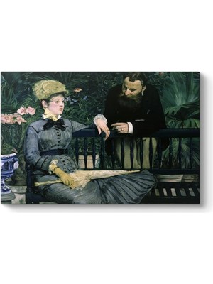 Tech Butiq Edouard Manet - Conservatory Tablosu 90 x 60