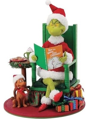 Tech Butiq Department 56 Possible Dreams Dr. Seuss The Grinch And Max Heykelcik, 25 Cm, Çok Renkli
