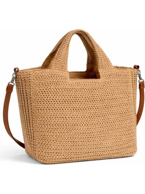 PaminBags Aksesuar Paminbags Askılı Midi Hasır Çanta PMN0013