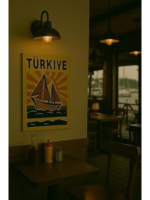Tech Butiq Tablo Mdf Retro Tasarım (Türkiye)