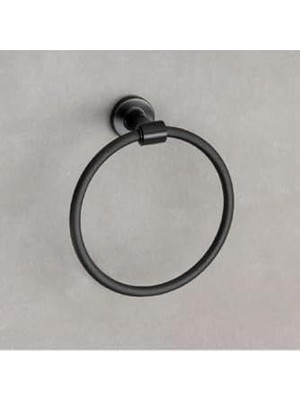Tech Butiq Flexu Halka Havluluk Siyah Renk 211X76X195 mm